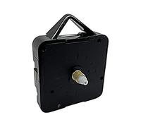 New Quartz Ticking Clock Movement Mechanism Motor Repair Kit Battery Powered ROHS Suitable Baitu 6168 Replacement (Short - Gold Thread 5mm - Total Length 13mm, With Hanger)