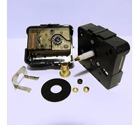 New Quartz UTS Compact High Torque Euroshaft Clock Movement (Total Shaft Length 20 mm) (Black Nut Close)