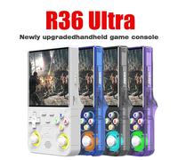 New R36 ultra retro handheld game console 4.0-inch open-source Linux system 128GB portable video player handheld game console blue-128GB