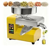 New R8S 1500W Electric Oil Press Machine Stainless Steel | Intelligent Touch Control & Overload Protection | Cold & Hot Oil Maker Extractor | Commercial Expeller Pressed Oil Machine for Seeds & Nuts