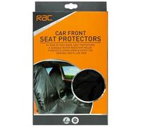 New RAC Nylon Car Seat Protectors - Set of 2 Heavy-Duty Water-Resistant Hi-Back Front Seat Covers with Universal Fit, Airbag Compatibility,Ideal for Builders, Farmers, Home Mechanics-A18