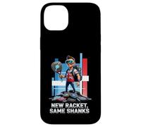 New Racket Same Shanks Funny British Padel Comic Hero Design Case for iPhone 14 Plus