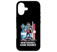 New Racket Same Shanks Funny British Padel Comic Hero Design Case for iPhone 17