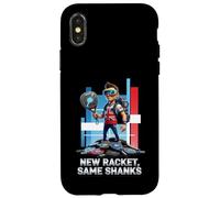 New Racket Same Shanks Funny British Padel Comic Hero Design Case for iPhone X/XS