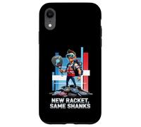 New Racket Same Shanks Funny British Padel Comic Hero Design Case for iPhone XR