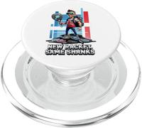New Racket Same Shanks Funny British Padel Comic Hero Design PopSockets PopGrip for MagSafe