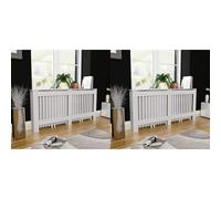 NEW Radiator Cover Heating Appliance Accessory Wall Cabinet Covering MDF vidaXL