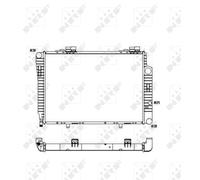 NRF 51286 Engine radiator
