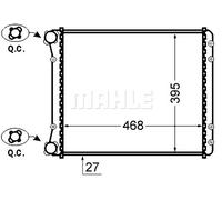 MAHLE ORIGINAL CR 1418 000S Engine radiator
