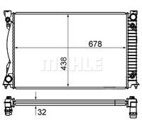 New Radiator, engine cooling for AUDI:A6 C6,A6 / S6 C6,A6 C6 Sedan,A6 C6 Avant