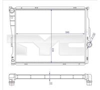 TYC 703-0006-R Engine radiator