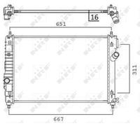 New Radiator, engine cooling for CHEVROLET:AVEO Saloon,LOVA Saloon 95227749