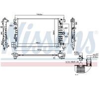 Nissens Engine Coolant Radiator 61715 for eg. CHEVROLET AVEO (2011) 1.6 DVVT etc