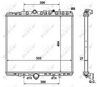 NRF 58373 Engine radiator