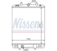 NISSENS 64687 Engine radiator