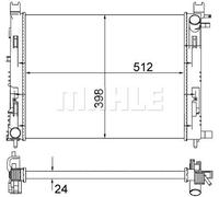 MAHLE CR 2166 001S Engine radiator