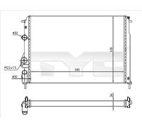 New Radiator, engine cooling for DACIA RENAULT:LOGAN,MEGANE I,LOGAN MCV