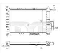 TYC 706-0023-R Engine radiator