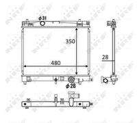 NRF 58501 Engine radiator