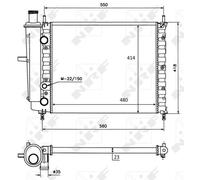 New Radiator, engine cooling for FIAT:BRAVA,MAREA,BRAVO I,MAREA Weekend