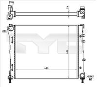 TYC 709-0023-R Engine radiator