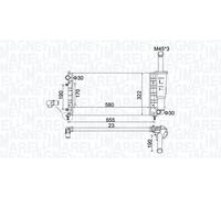 New Radiator, engine cooling for FIAT LANCIA:IDEA,YPSILON 46834062 51706057