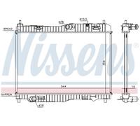 NISSENS 66858 Engine radiator