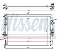 Engine Cooling Radiator With Gaskets/Seals Fits Ford Kuga NISSENS 66863