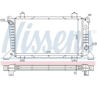 Nissens Coolant Radiator 62241A for Ford Transit/Tourneo (1995) 2.5 DI