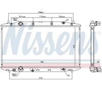 NISSENS 681408 Engine radiator
