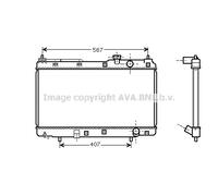 PRASCO HD2175 Engine radiator