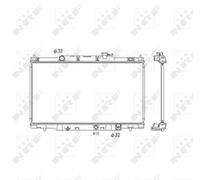 NRF 53573 Engine radiator