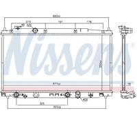 NISSENS 681374 Engine radiator