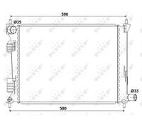 NRF 53166 Engine radiator