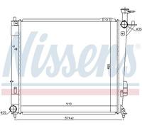 NISSENS 67518 Engine radiator