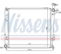 NISSENS 67518 Engine radiator