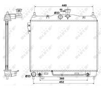 NRF 53173 Engine radiator