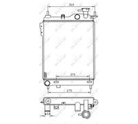 NRF 53359 Engine radiator