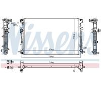 NISSENS 61040 Engine radiator