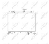 NRF 53492 Engine radiator