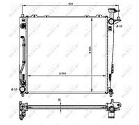 New Radiator, engine cooling for KIA:SORENTO II,SORENTO II SUV Van 253102P300
