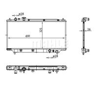 New Radiator, engine cooling for MAZDA:323 C V,323 P V,323 S V,ETUDE V