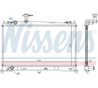 Nissens Engine Coolant Radiator 62462A for eg. MAZDA 6 (2003) 1.8 etc