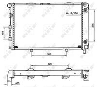 NRF 516580 Engine radiator