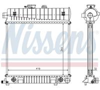 Nissens Radiator 62708A - Engine Cooling for Mercedes-Benz C-Class/CLK 2.2L (W202/S202/C208/A208)