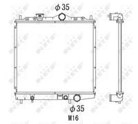 Fits NRF NRF 506557 Engine radiator MITSUBISHI COLT IV, LANCER IV, LANCER V, MI