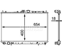 New Radiator, engine cooling for MITSUBISHI OPEL VAUXHALL:SIGNUM,CARISMA