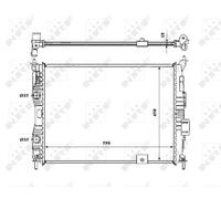 NRF 53846 Engine radiator