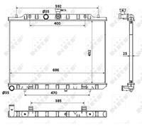 NRF 53911 Engine radiator