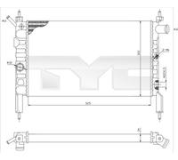TYC 725-0018 Engine radiator
